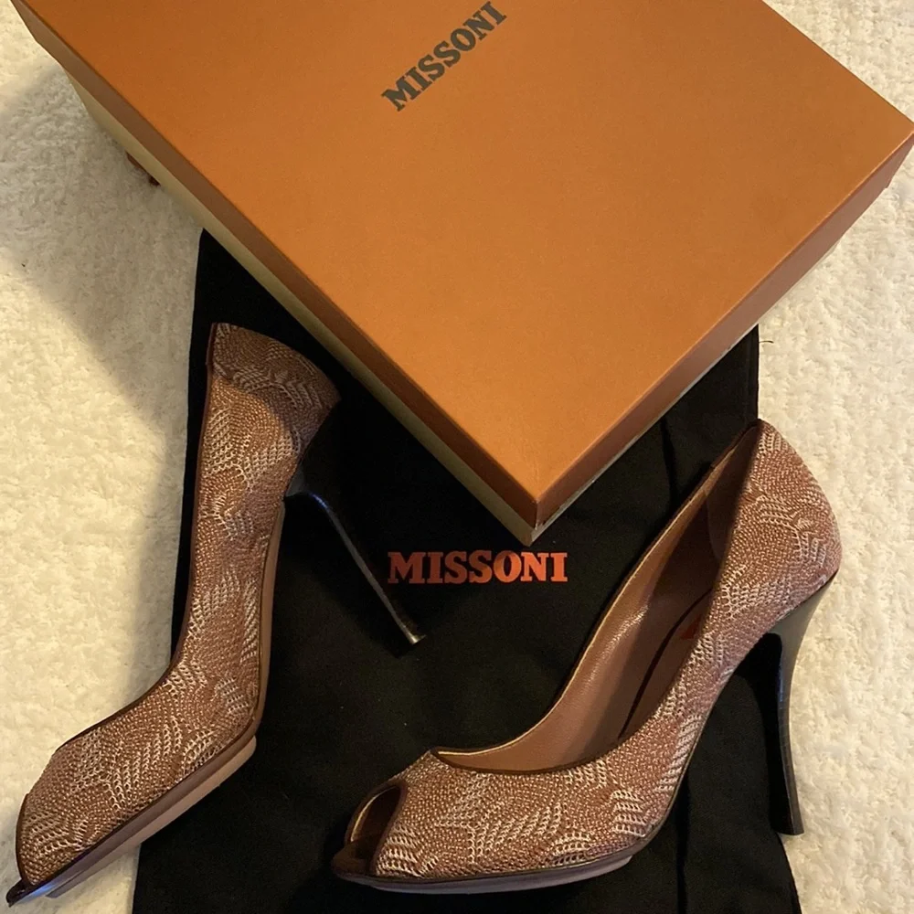 Missoni Open Toe Pumps - Picture 7 of 10